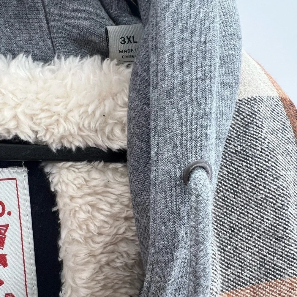 Levi’s Plaid Sherpa Lined Hoodie Multicolor Jacket